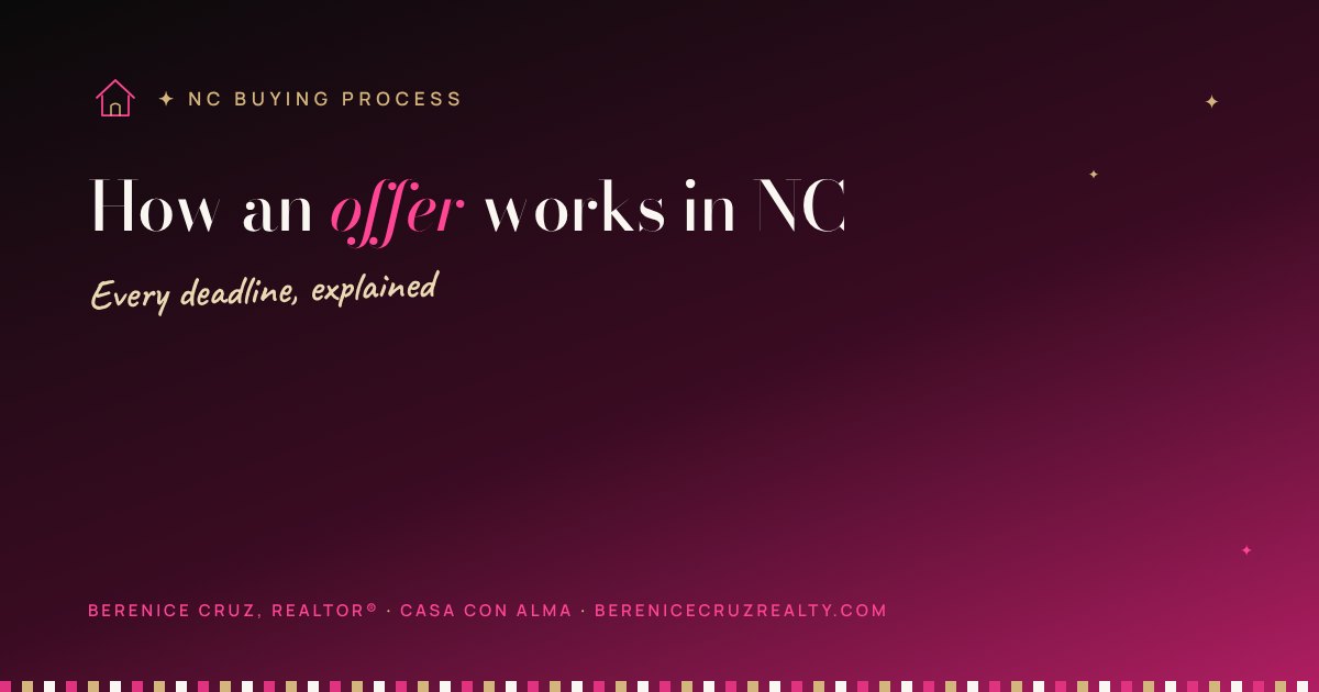 Casa con Alma · How an offer works in NC — article by Berenice Cruz, bilingual Realtor® in Charlotte NC